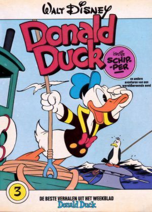 Donald Duck als schipper