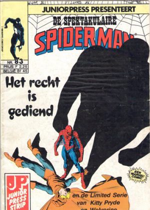De Spectaculaire Spiderman nr. 83 - Het recht is gedient + Kitty Pryde en Wolverine
