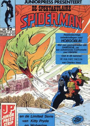 De Spektakulaire Spiderman nr. 82 - De regels van het spel + De huilende wind + Kitty Pryde en Wolverine