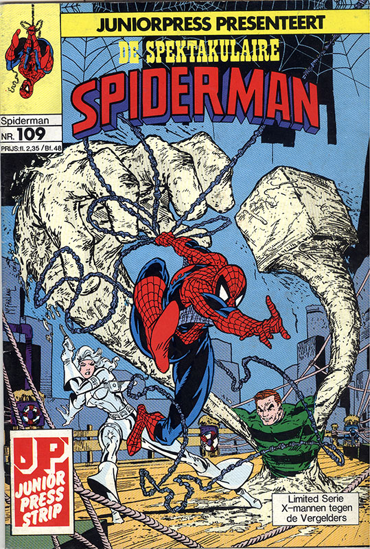De Spektakulaire Spiderman nr. 109 - Een smerig zaakje + X-mannen tegen de Vergelders
