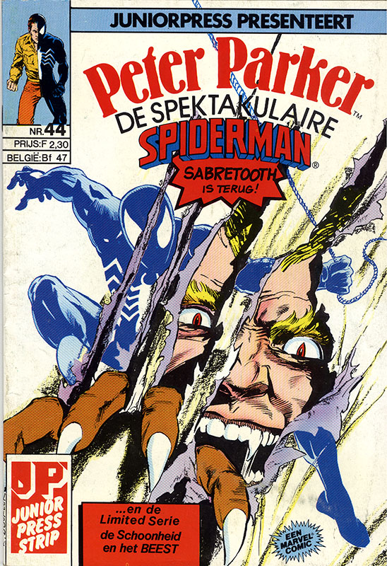Peter Parker de Spektakulaire Spiderman nr.44 - Kattegevecht!