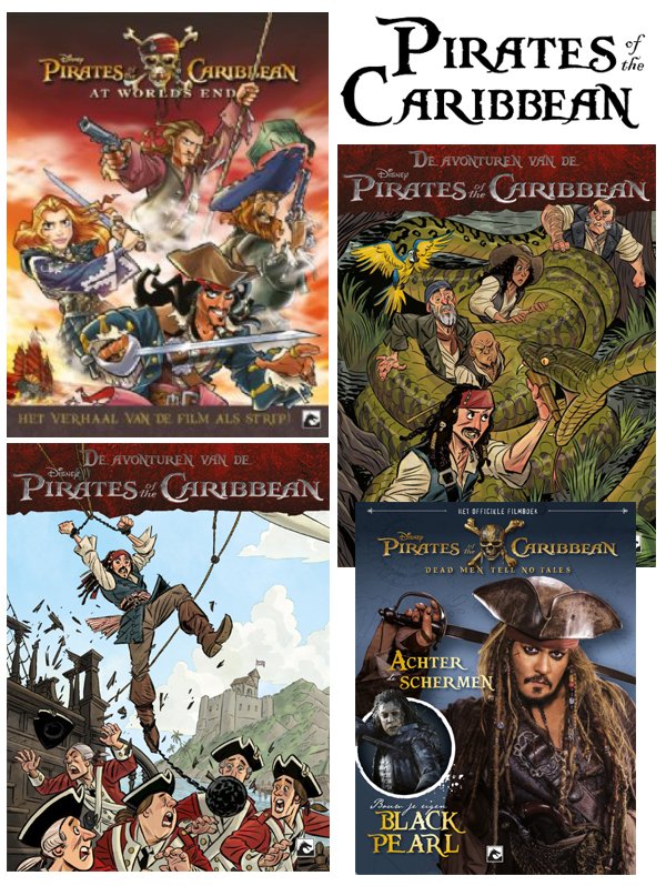 Pirates of the Caribbean strippakket (3 strips+filmboek)