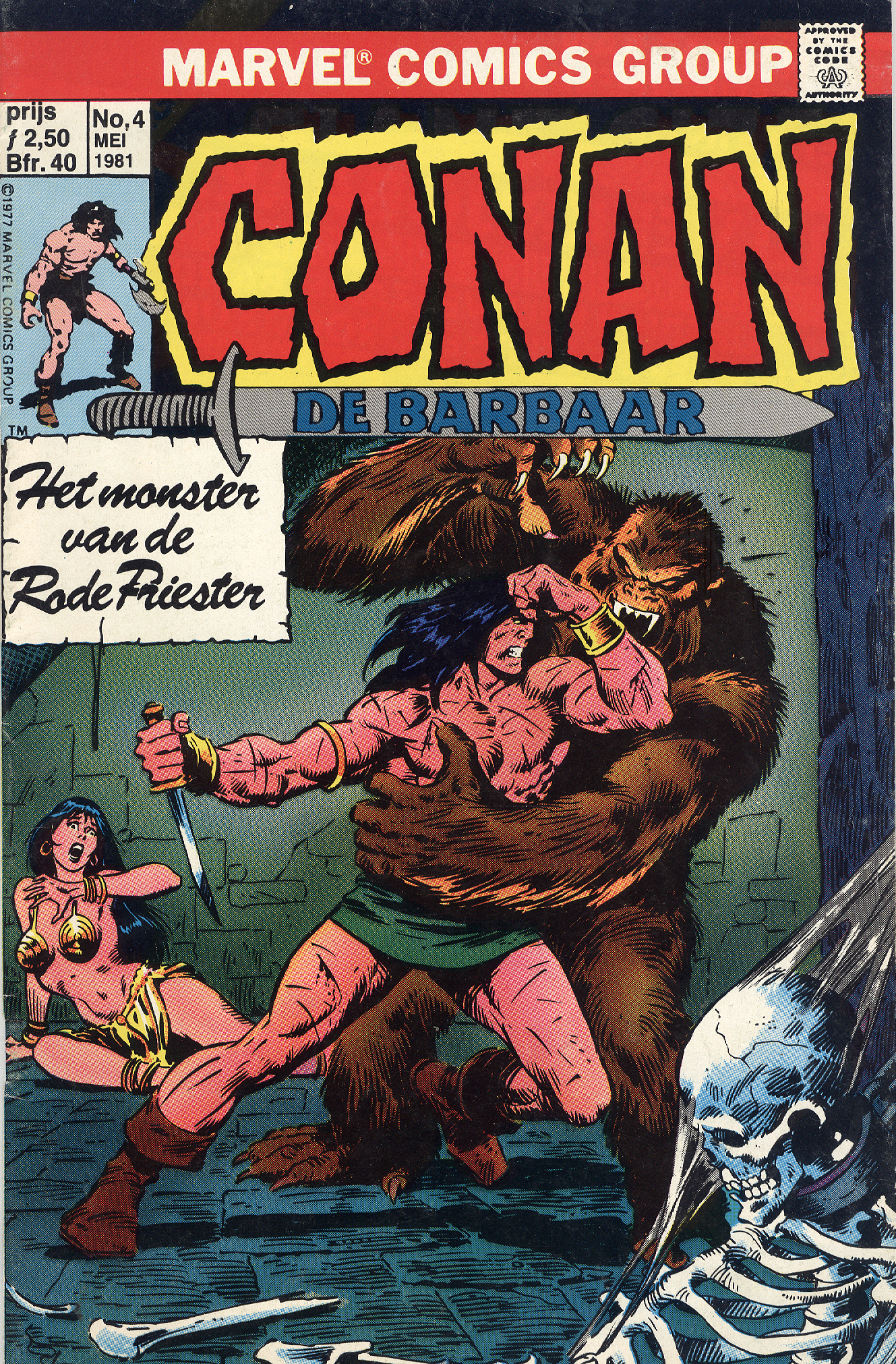 Conan de barbaar 4 - Het monster van de rode priester (2ehands)