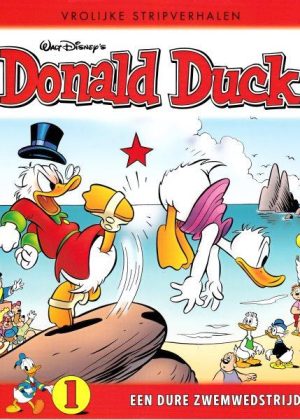 Donald Duck / Vrolijke stripverhalen 1 - Een dure zwemwedstrijd (Z.g.a.n.)