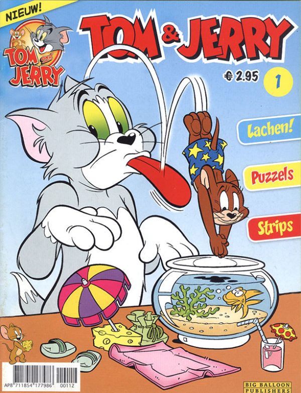 Tom en Jerry 1 - (Lachen, Puzzels, Strips) (Z.g.a.n.)