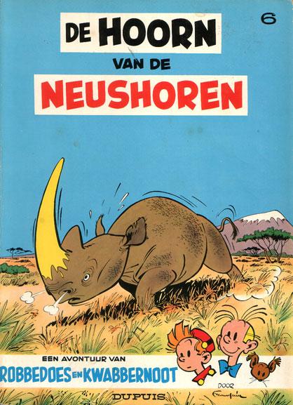 Robbedoes en Kwabbernoot 6 - De hoorn van de neushoren (2ehands)