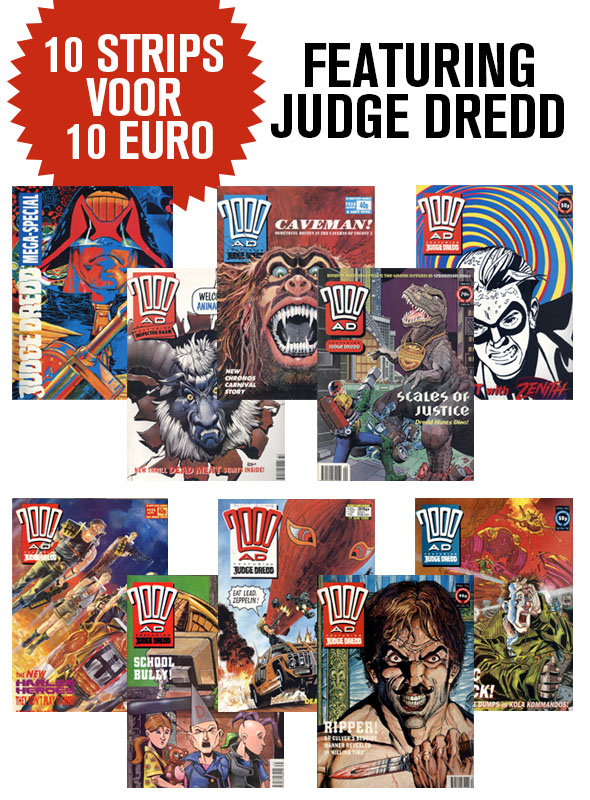 2000AD Action Hero Strippakket (10 Willekeurige Strips) (Engelstalig)
