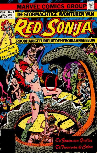 Red Sonja No. 4 - De zonen van Quillos / De troon van de cobra (2ehands)