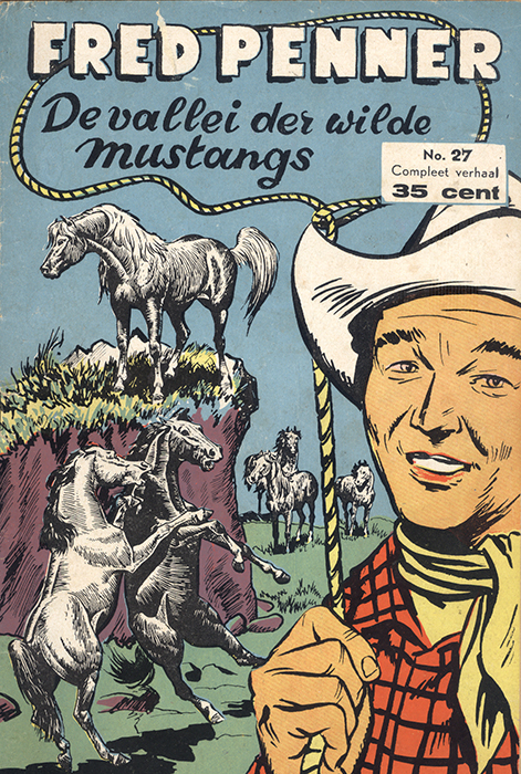 Fred Penner No. 27 - De vallei der wilde mustangs (Druk 1954) (2ehands)