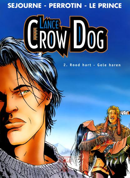 Lance Crow Dog 2 - Rood hart - gele haren (2ehands)