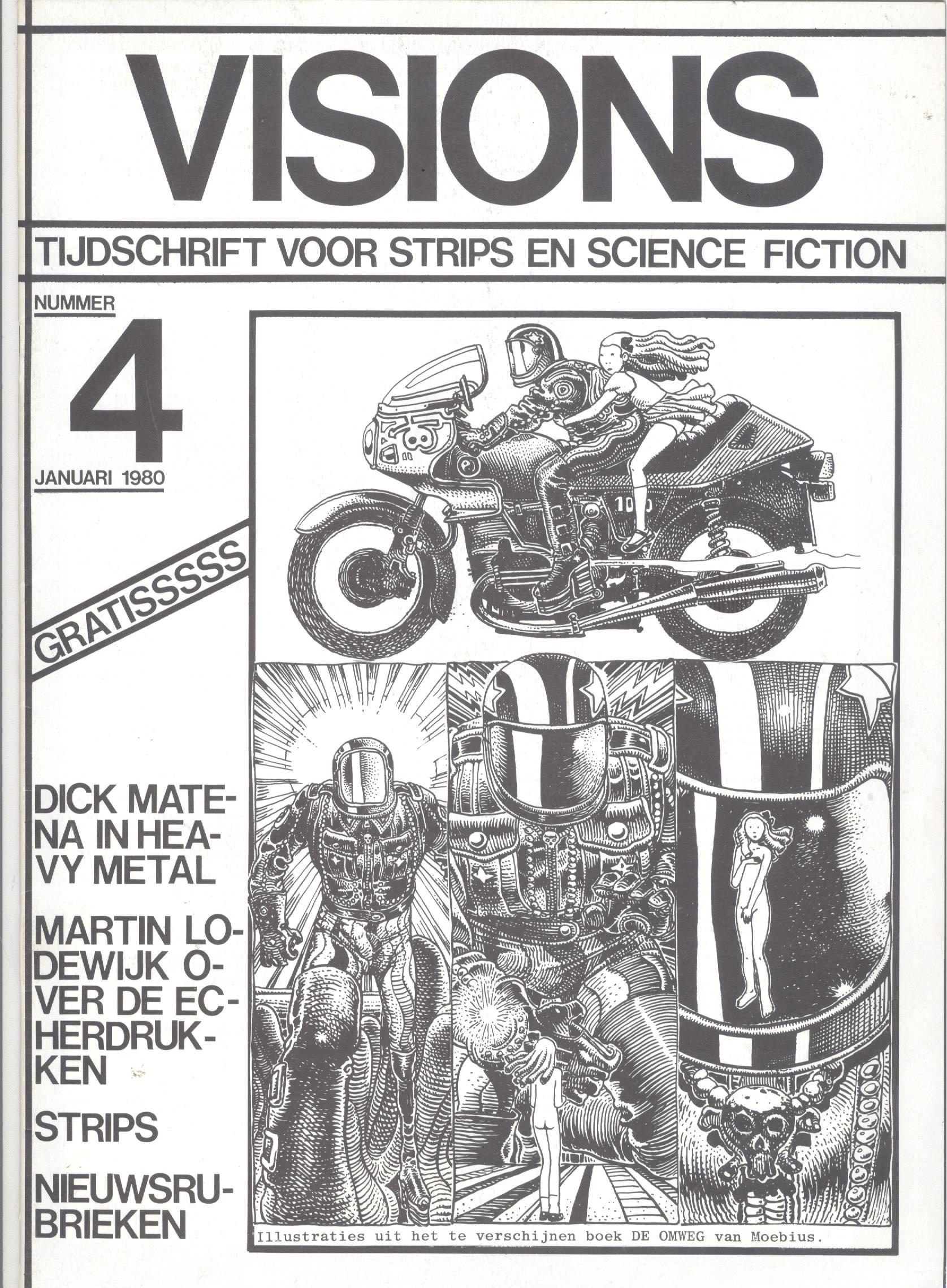 Visions striptijdschrift pakket (10 nummers) (2ehands)