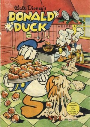 Donald Duck No. 1 (Jaargang 3 - 2 Jan. 1954) (Tweedehands)